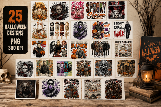 25 Halloween Horror Movie PNG Bundle | SvgBundleHub