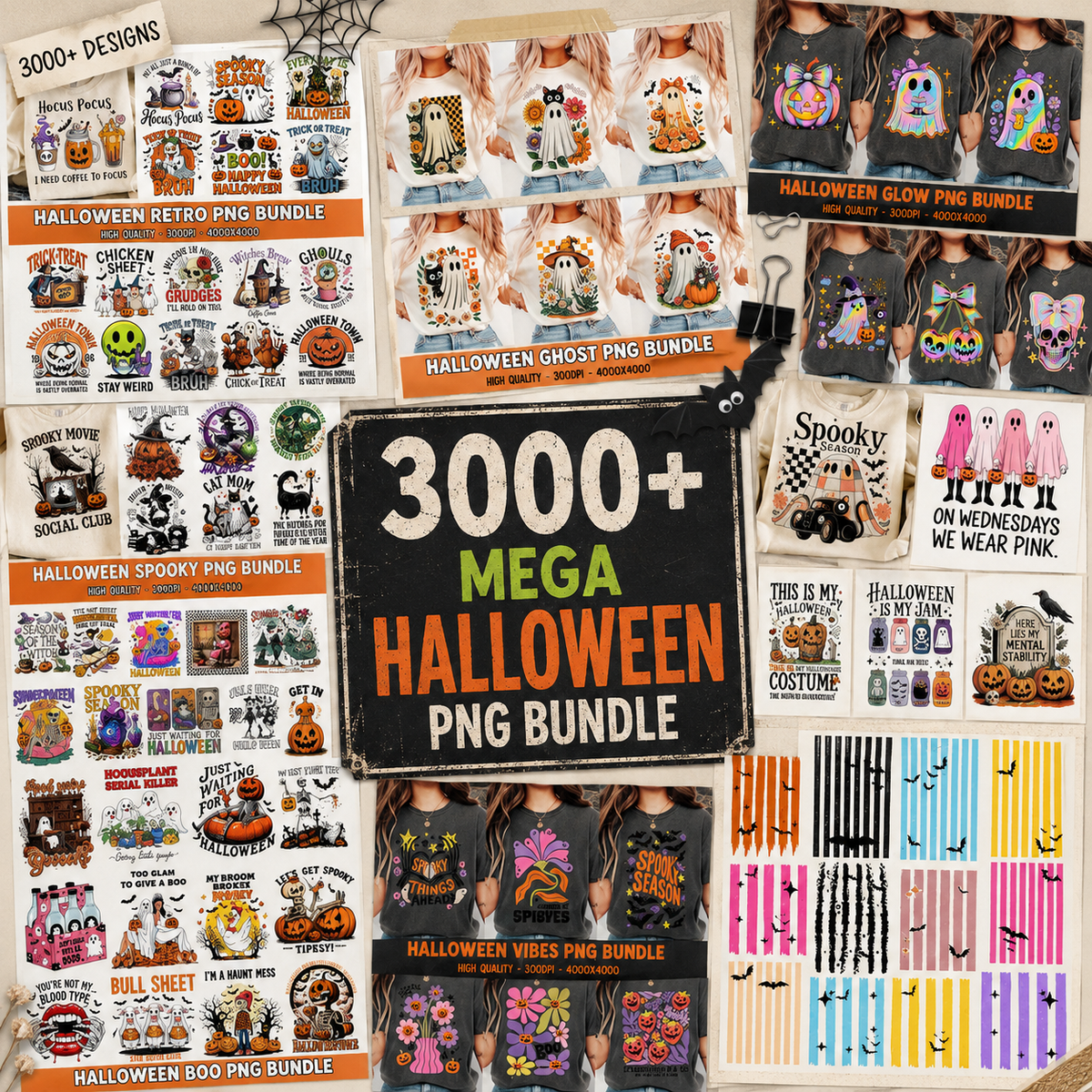 3000+ Mega Halloween PNG Bundle | SvgBundleHub