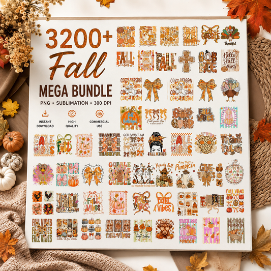3200+ Fall Mega Bundle PNG | SvgBundleHub