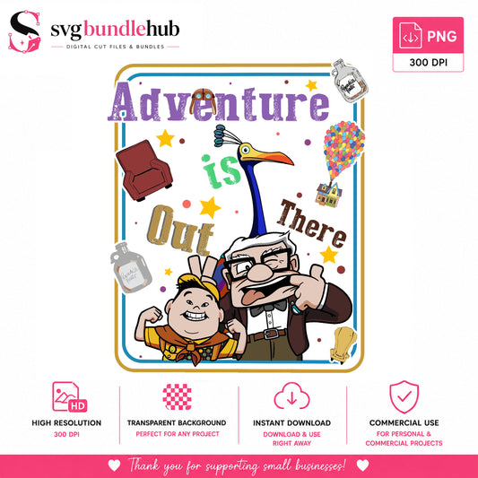 Adventure Is Out There Up Movie PNG | SvgBundleHub