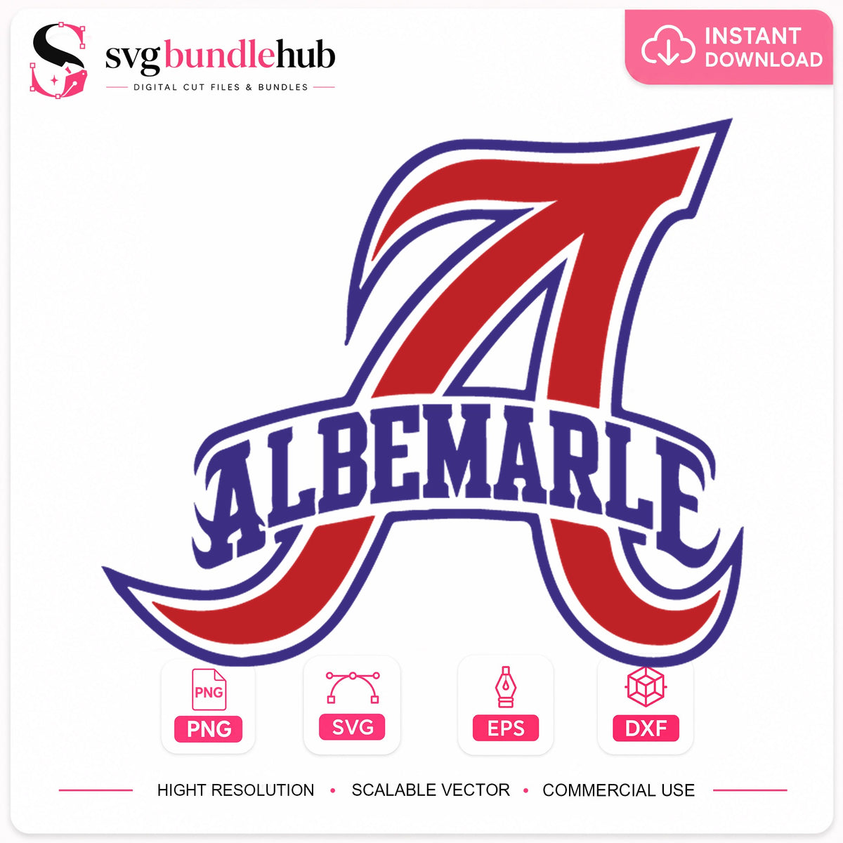 Albemarle School Mascot SVG, Sports Team Cricut Clipart