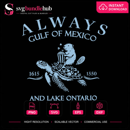 Always Gulf Of Mexico Lake Ontario Sea Turtle Clipart SVG
