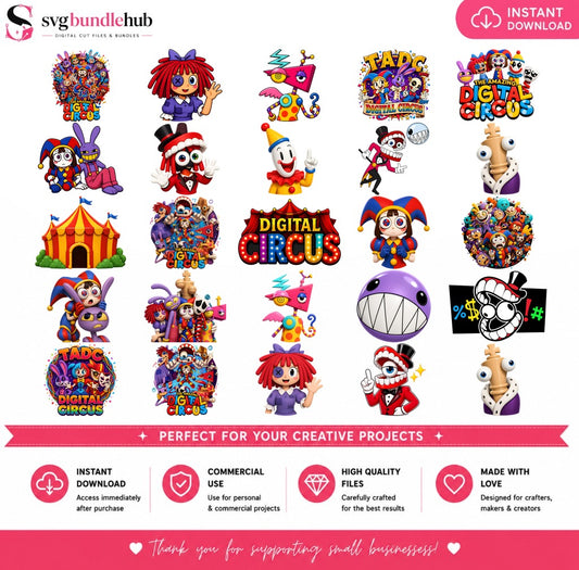 Amazing Digital Circus TADC Bundle PNG | SvgBundleHub