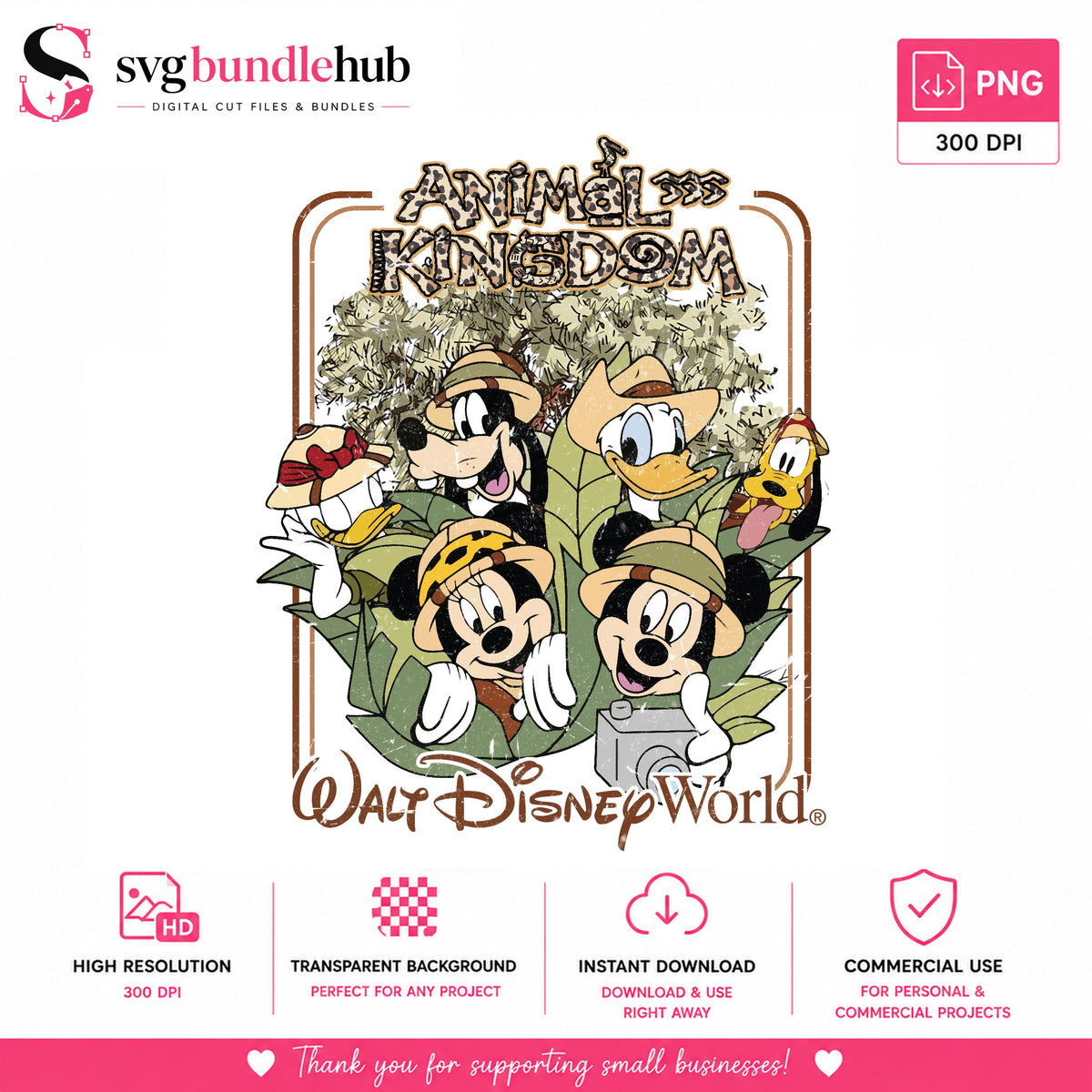 Animal Kingdom Safari Disney PNG | SvgBundleHub