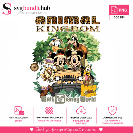 Animal Kingdom Safari PNG | SvgBundleHub