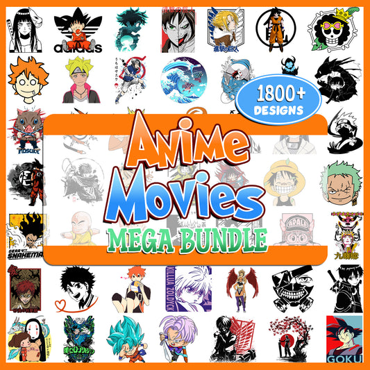 Anime Movies Mega Bundle PNG | SvgBundleHub