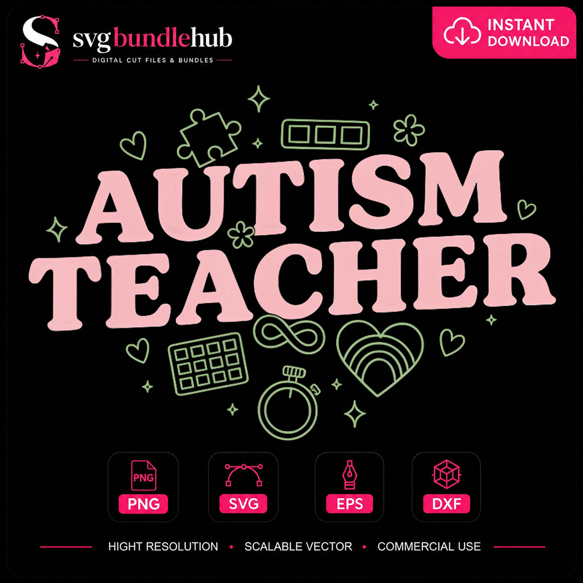 Autism Teacher PNG, Special Ed Advocate Clipart Design