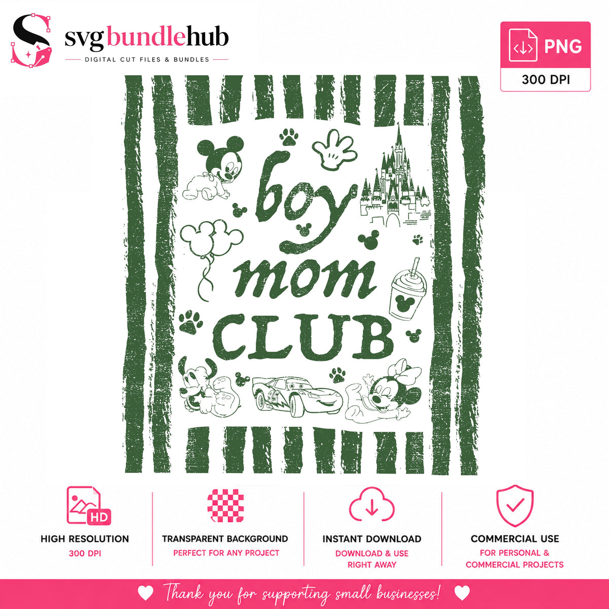 Boy Mom Club Disney PNG | SvgBundleHub