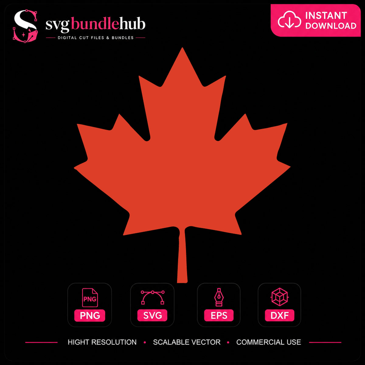 Canadian Maple Leaf SVG, Canada Pride Cricut Cut File