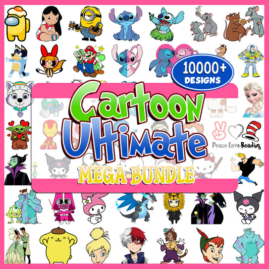 Cartoon Ultimate Mega Bundle SVG PNG | SvgBundleHub