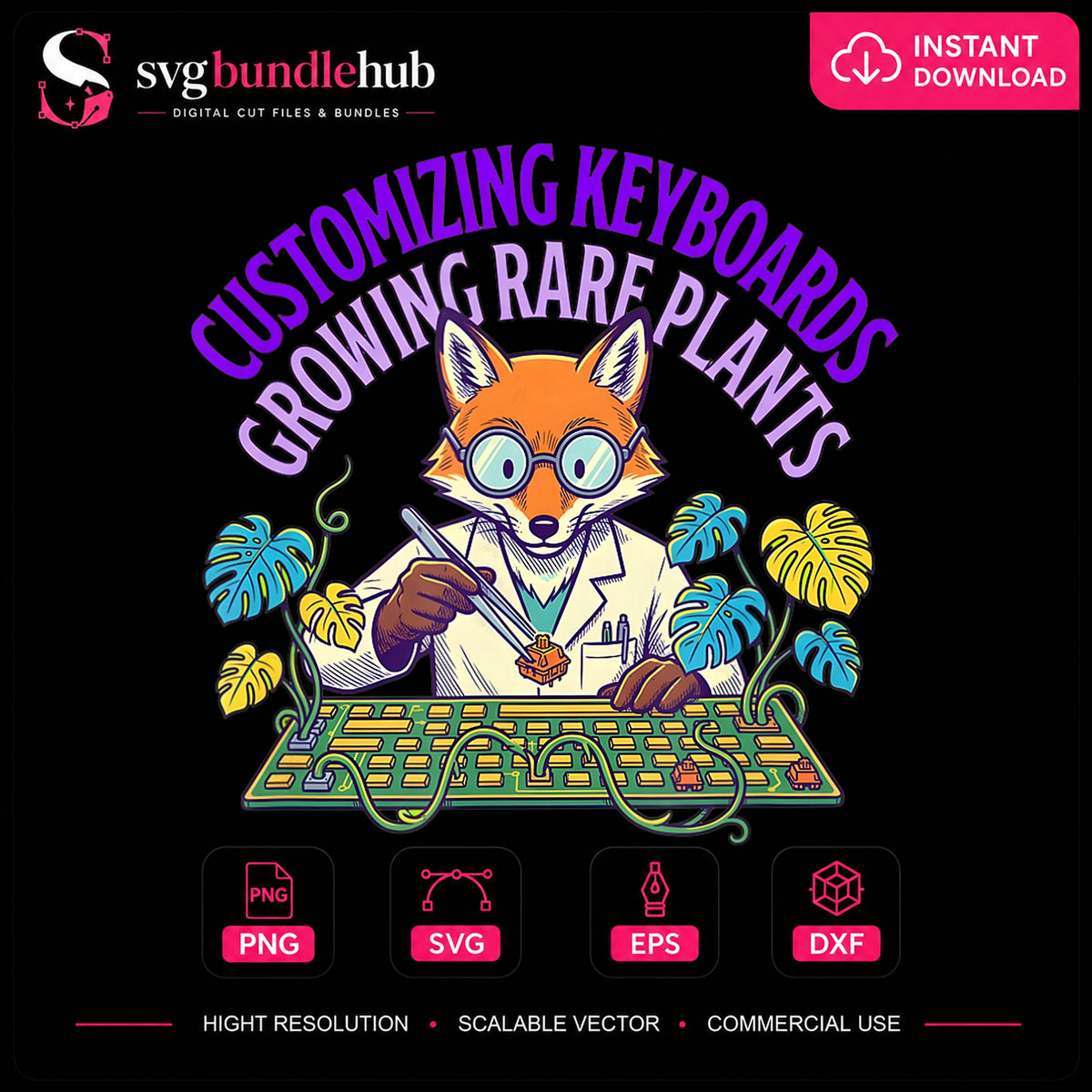 Customizing Keyboards Growing Rare Plants Fox PNG