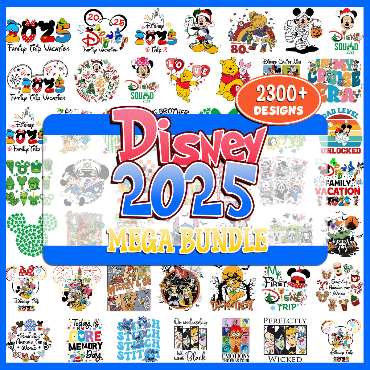 Disney 2025 Mega Bundle SVG PNG | SvgBundleHub