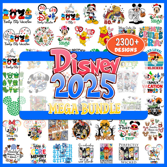 Disney 2025 Mega Bundle SVG PNG | SvgBundleHub