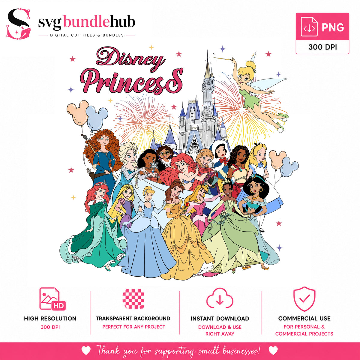 Disney Princess Castle PNG | SvgBundleHub