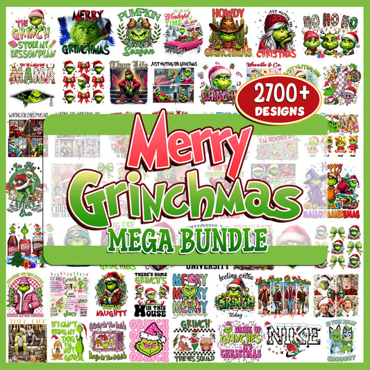 Grinch Christmas Bundle SVG| SvgBundleHub