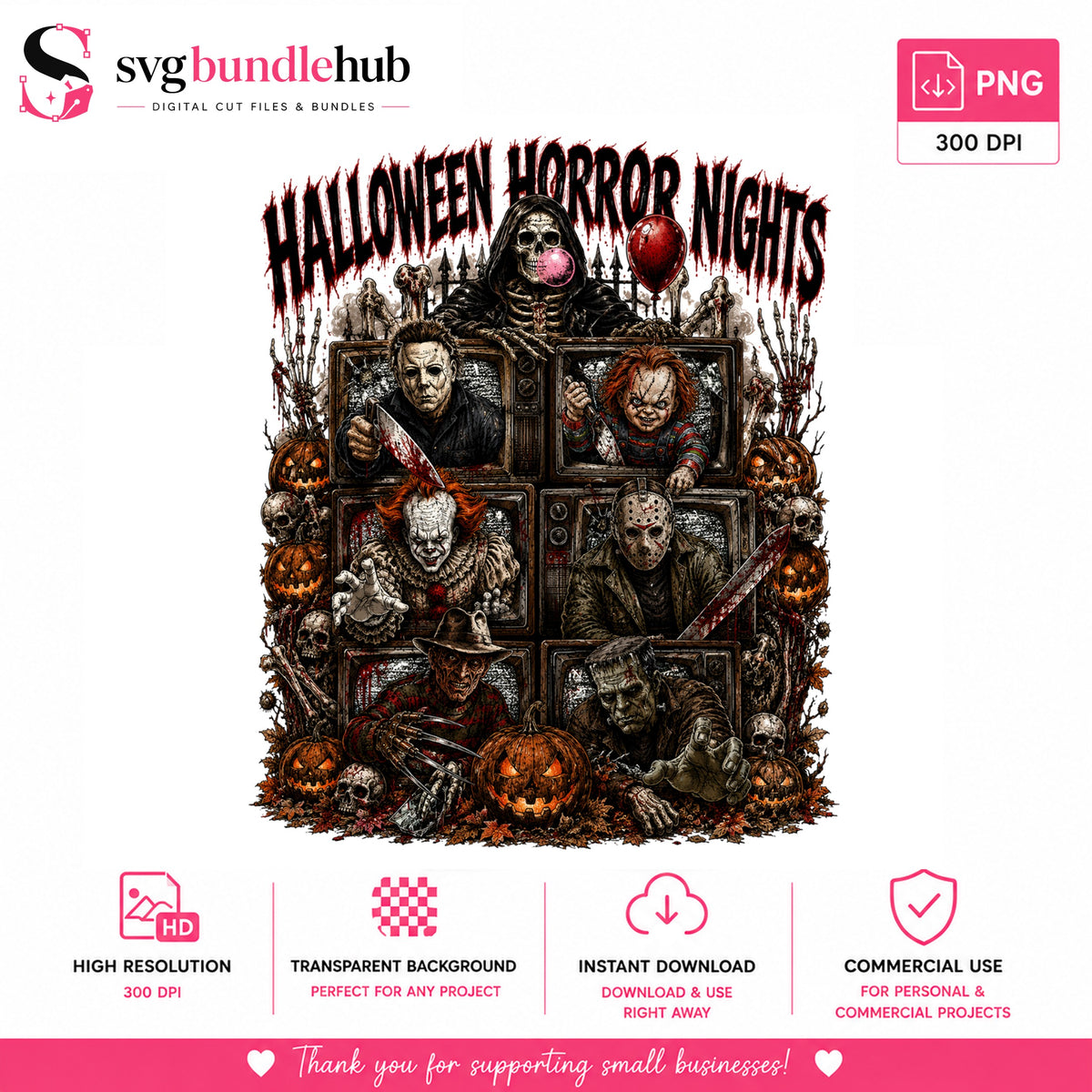 Halloween Horror Nights PNG | SvgBundleHub