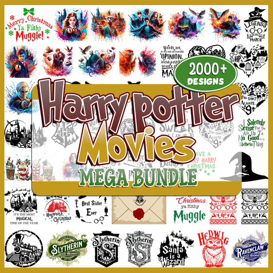 Harry Potter Movies Mega Bundle SVG| SvgBundleHub