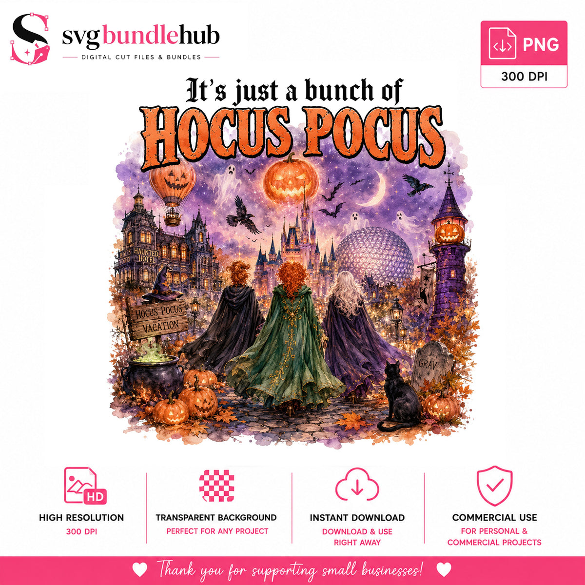 Hocus Pocus Vacation Halloween PNG | SvgBundleHub