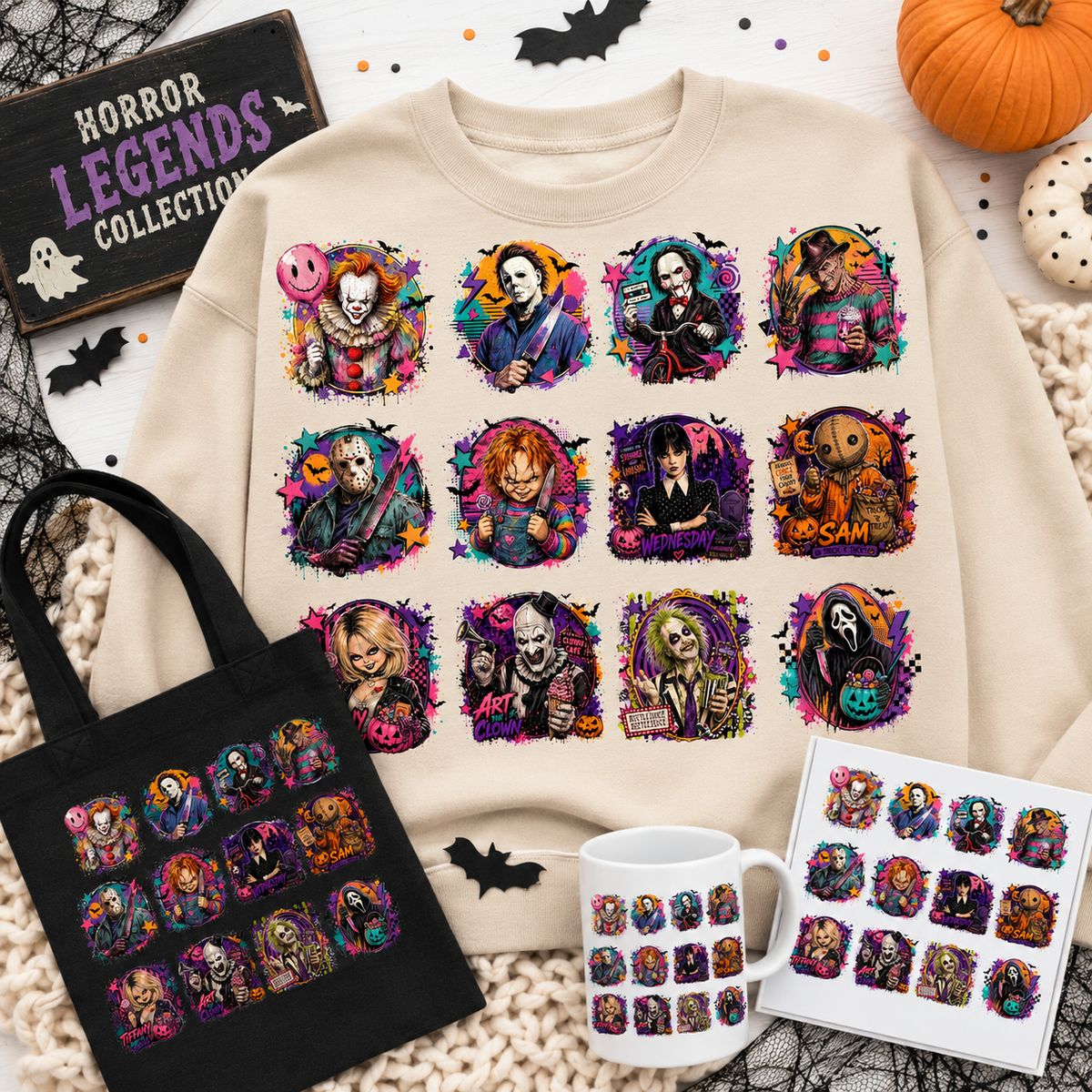 Horror Legends Collection Halloween PNG | SvgBundleHub