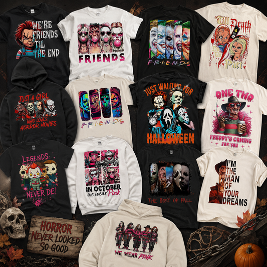 Horror Movie Friends Halloween PNG bundle | SvgBundleHub