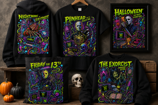 Horror Movie Halloween PNG bundle | SvgBundleHub