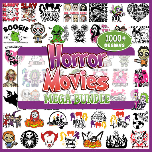 Horror Movies Mega Bundle SVG| SvgBundleHub