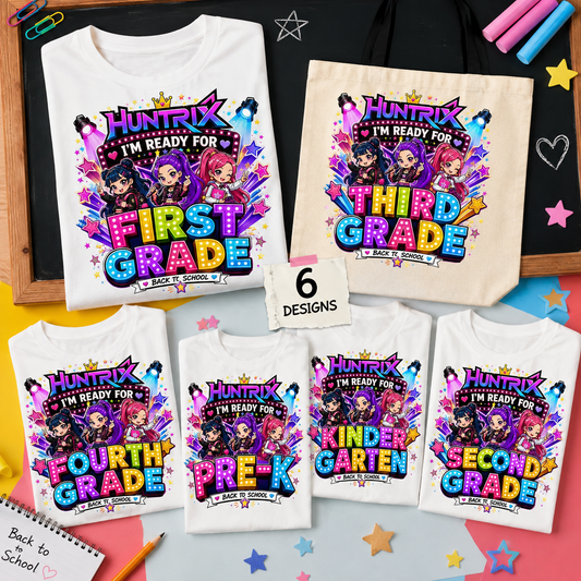 Huntrix Back to School Bundle PNG | SvgBundleHub