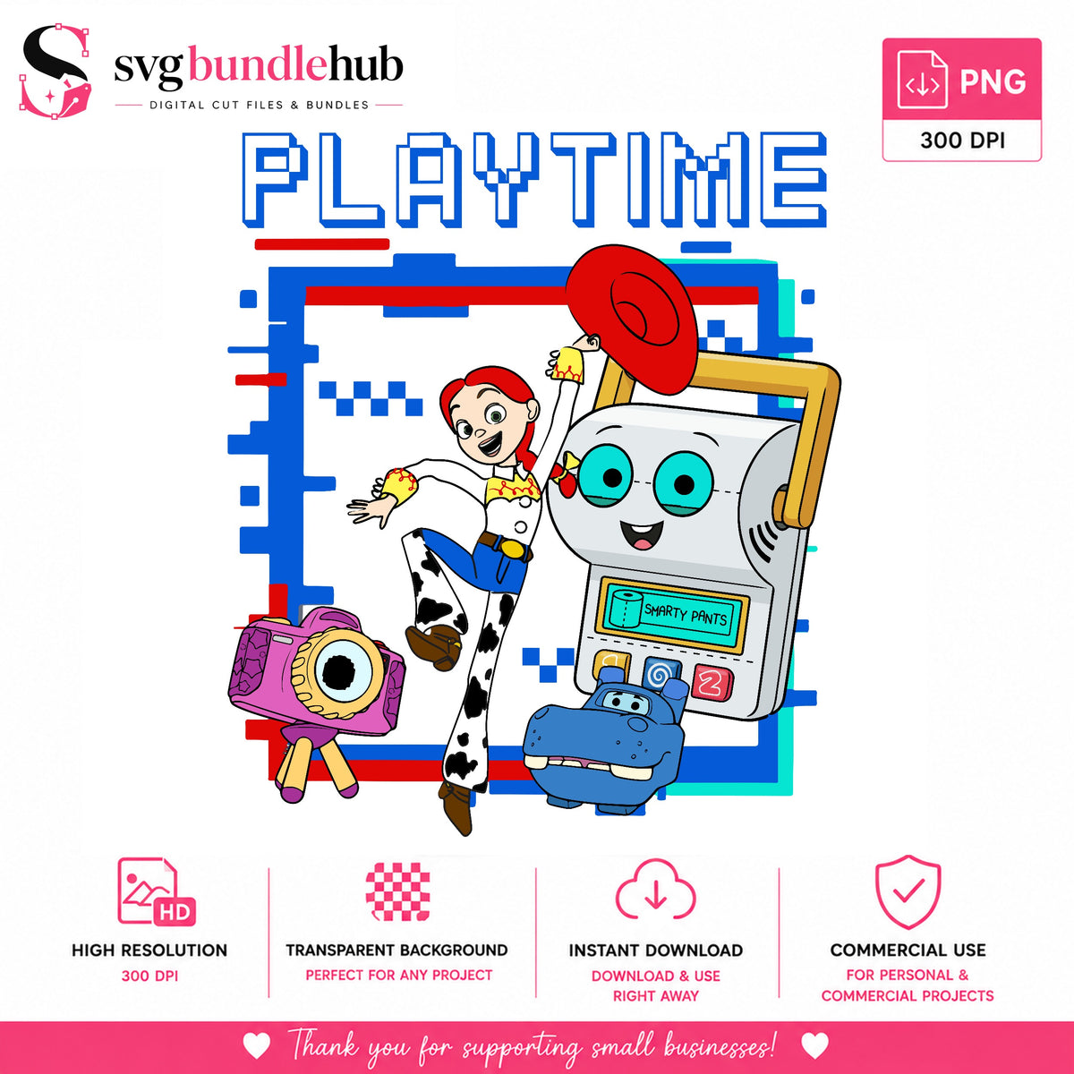 Jessie Playtime Toy Friends PNG | SvgBundleHub