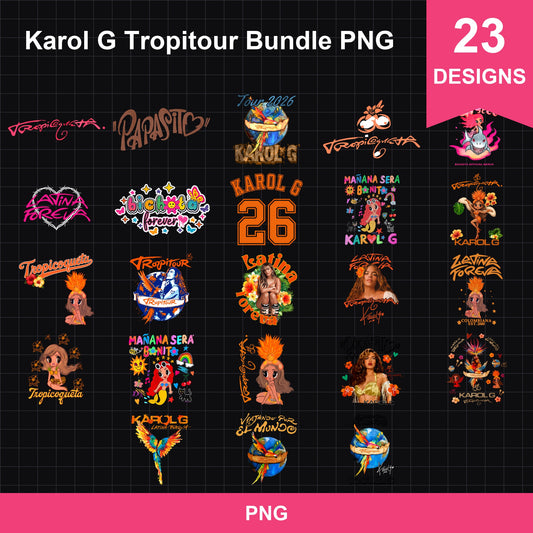 Karol G Tropitour Bundle PNG | SvgBundleHub