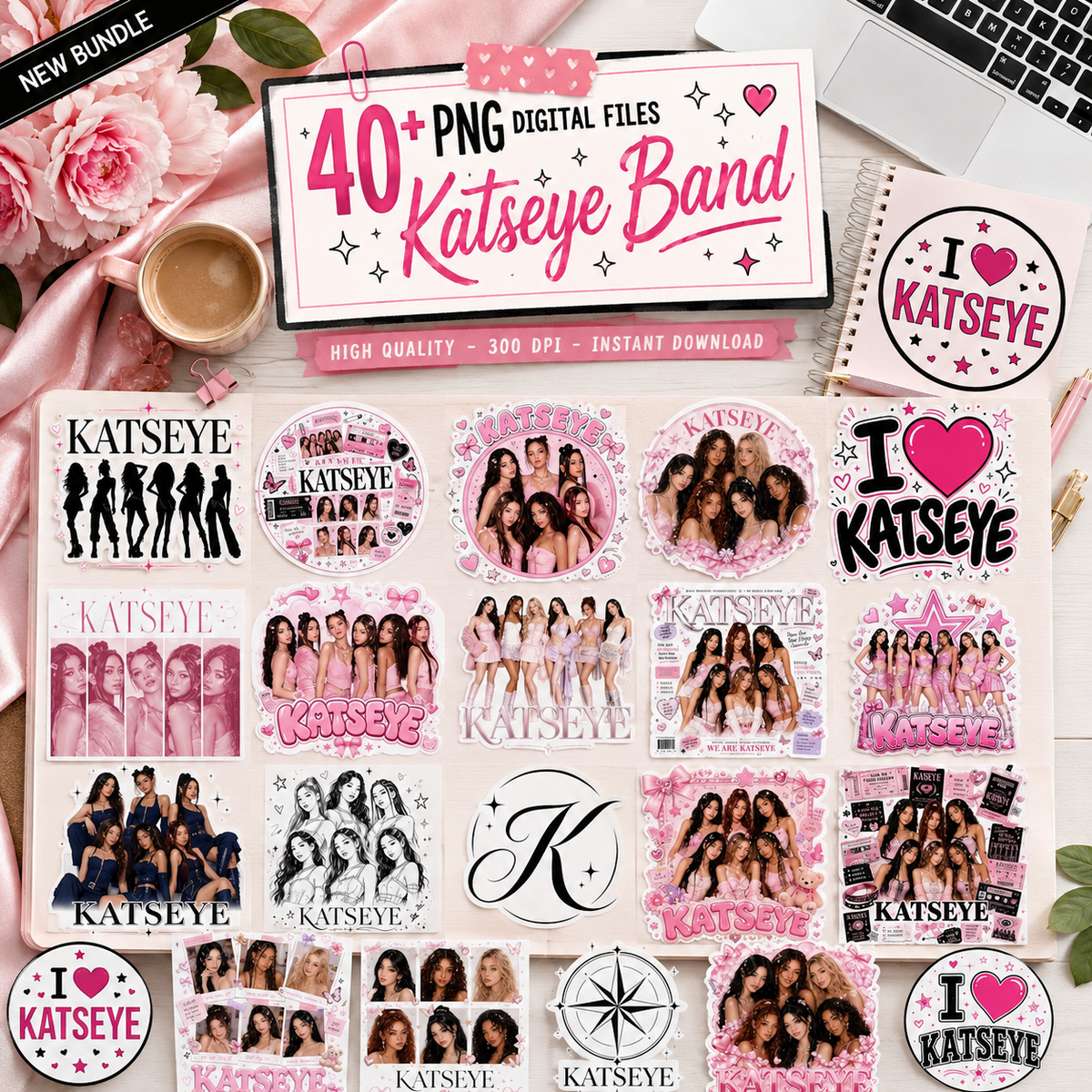 Katseye Band 40+ PNG Bundle | SvgBundleHub