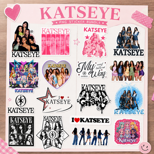 Katseye PNG Sticker Bundle | SvgBundleHub