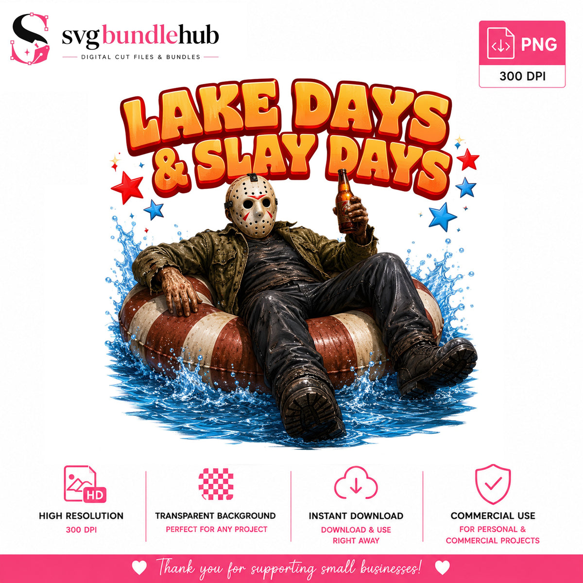 Lake Days & Slay Days Jason PNG | SvgBundleHub