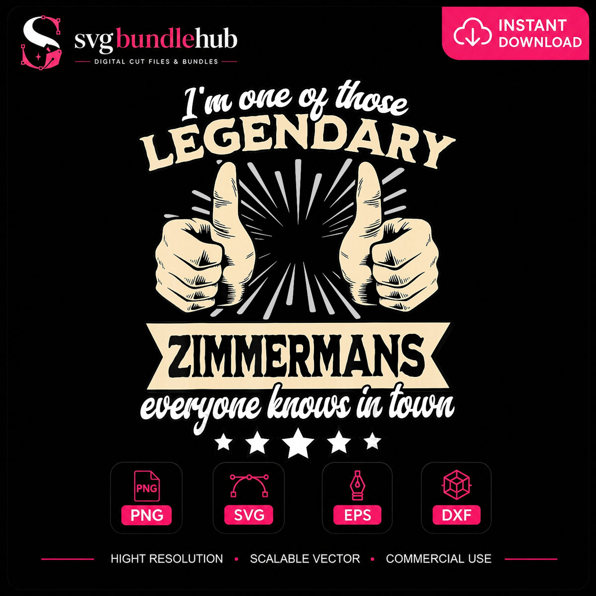 Legendary Zimmermans Everyone Knows In Town Quote PNG