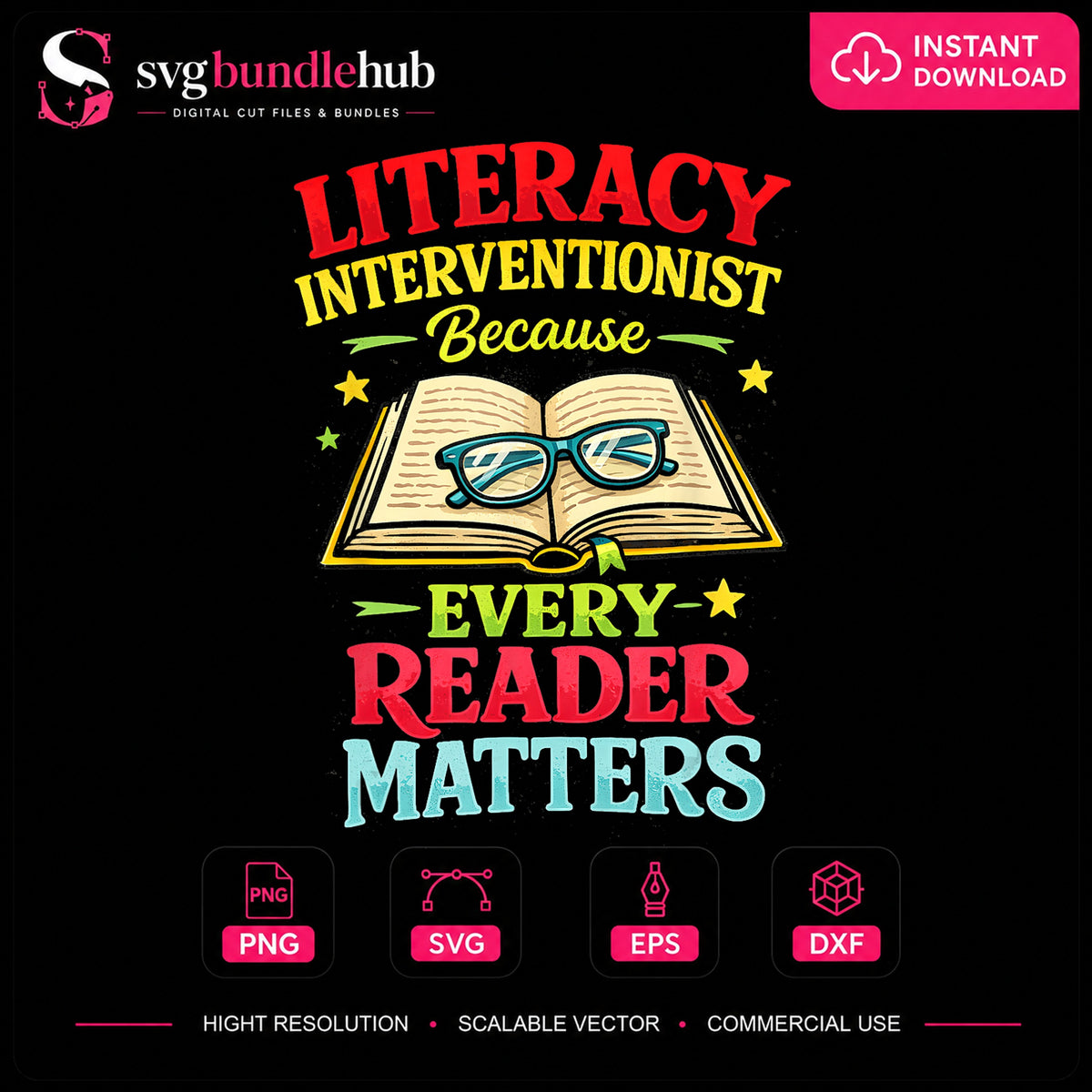 Literacy Interventionist Because Every Reader Matters PNG