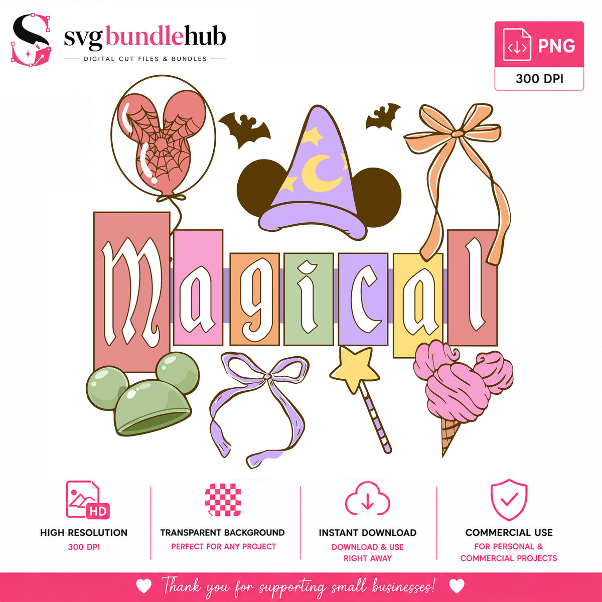 Magical Halloween Disney Park PNG | SvgBundleHub