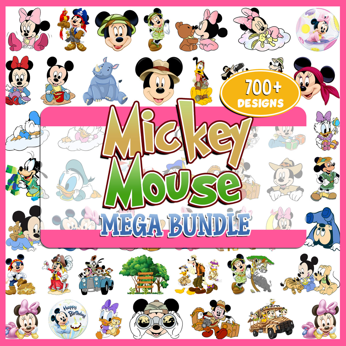 Mickey Mouse Mega Bundle PNG | SvgBundleHub