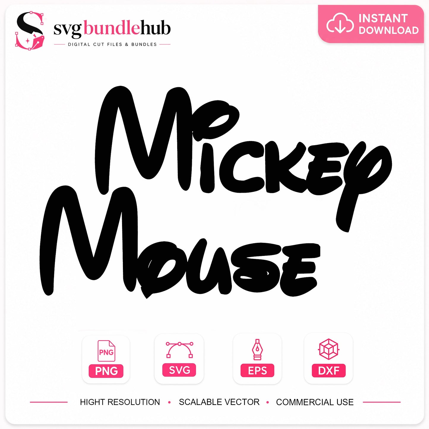 Mickey Mouse SVG PNG, Disney SVG, Mickey Mouse Cricut SVG