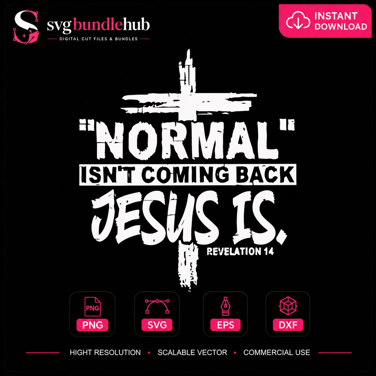 Normal Isn't Coming Back Jesus Is SVG, Craft File Design v13