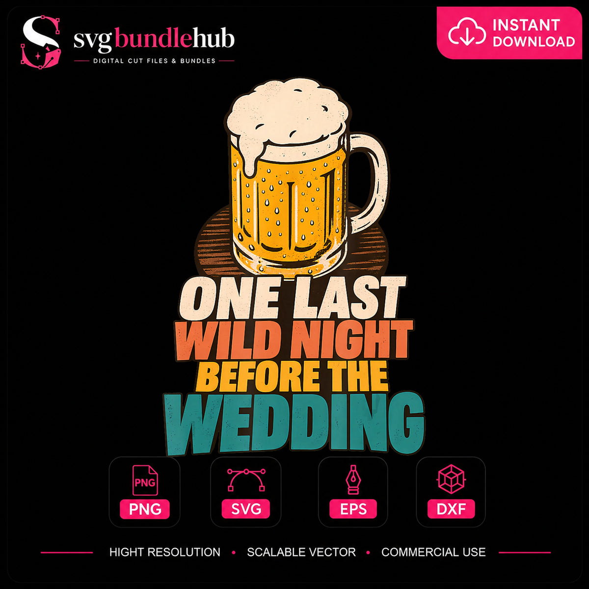 One Last Wild Night Before The Wedding Beer PNG