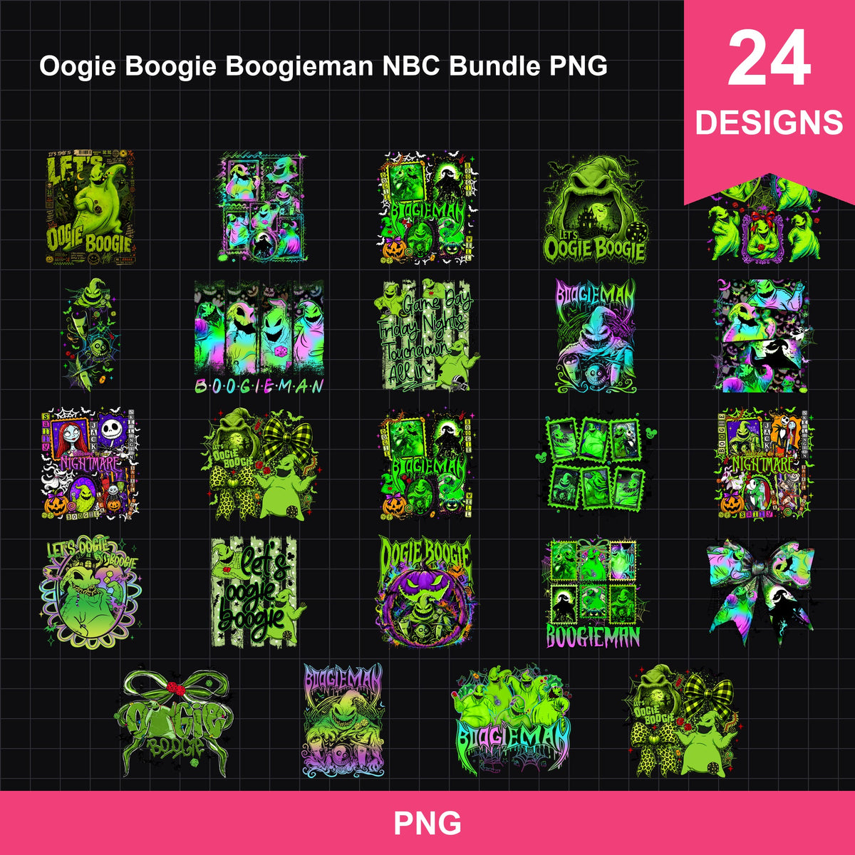 Oogie Boogie Boogieman NBC Bundle PNG | SvgBundleHub