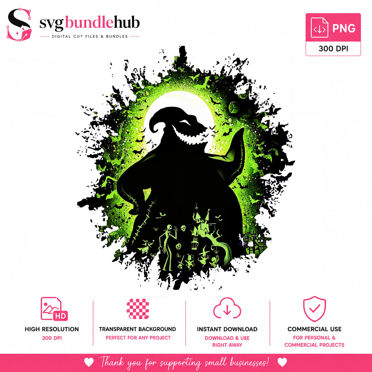 Oogie Boogie Halloween PNG, Spooky Splatter | SvgBundleHub