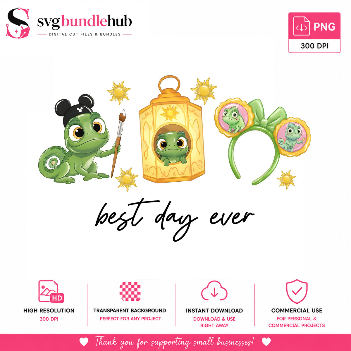 Pascal Best Day Ever Tangled PNG | SvgBundleHub