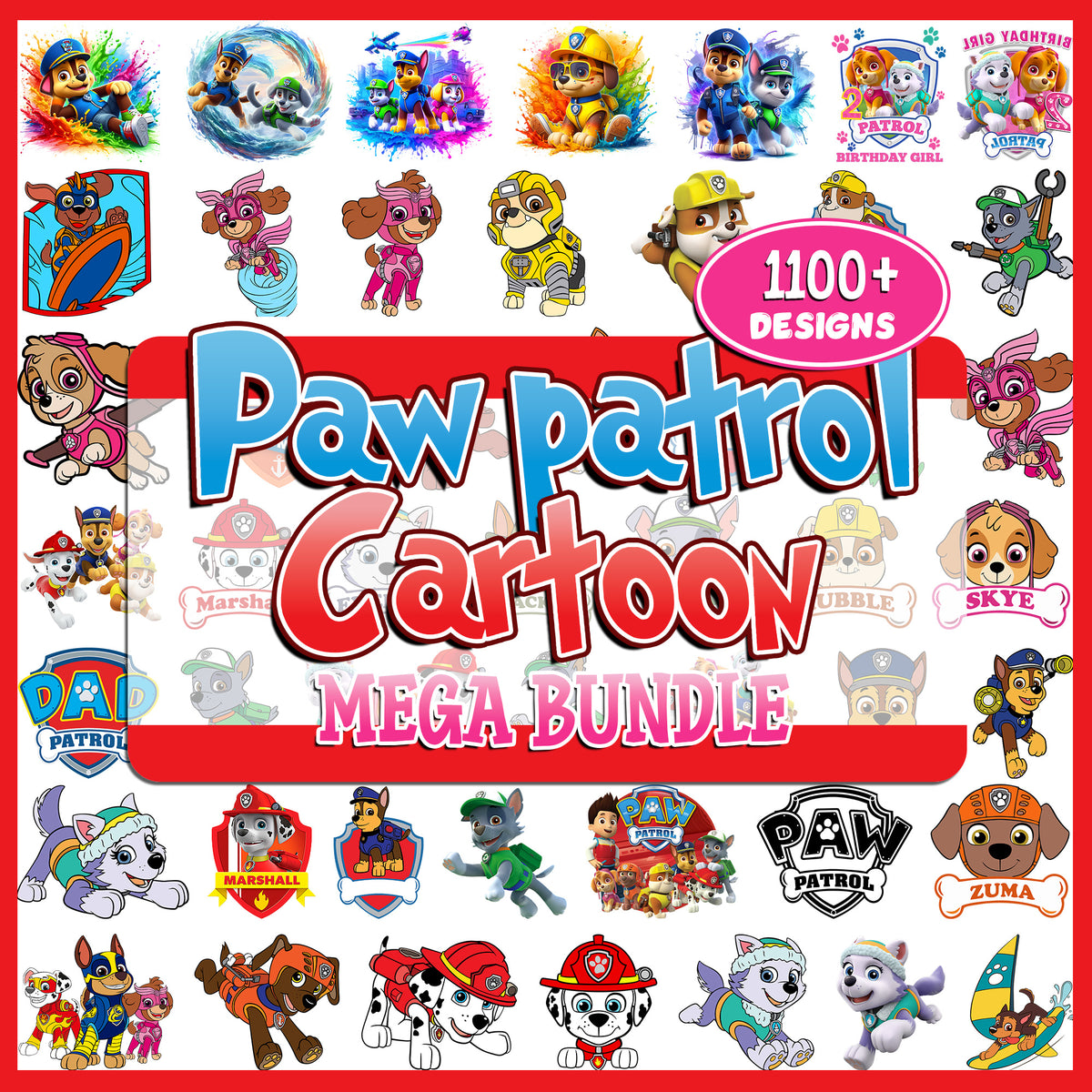 Paw Patrol Mega Bundle SVG| SvgBundleHub