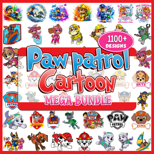 Paw Patrol Mega Bundle SVG| SvgBundleHub