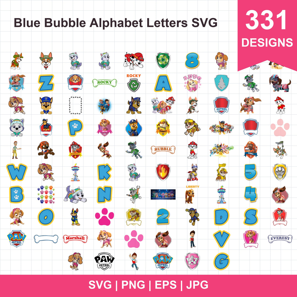 Paw patrol SVG mega bundle | SvgBundleHub