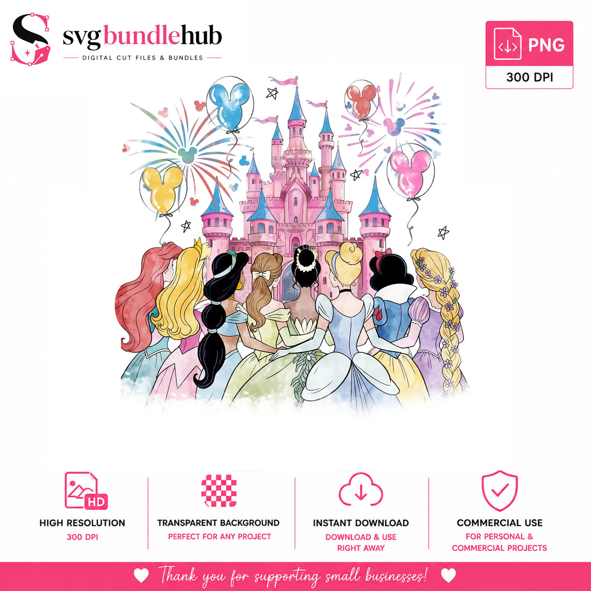 Princess Castle Magic PNG | SvgBundleHub
