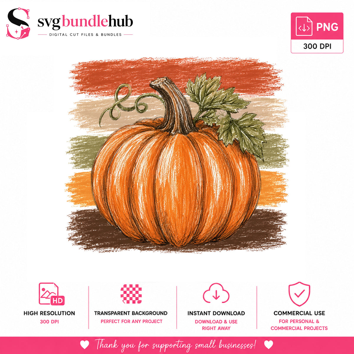 Retro Pumpkin Fall Sublimation PNG | SvgBundleHub