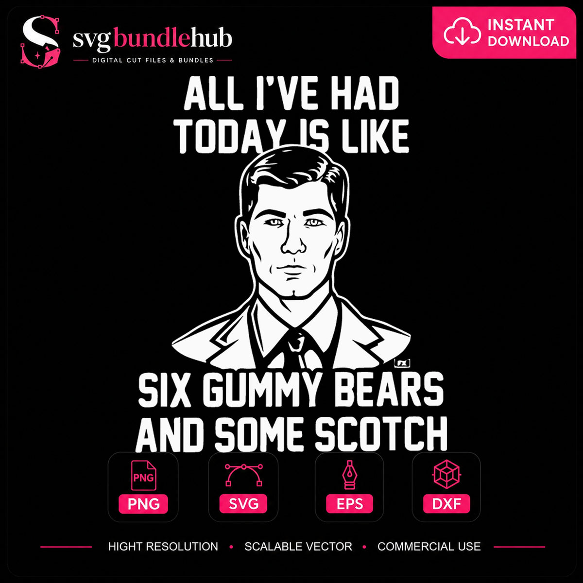 Six Gummy Bears And Some Scotch Spy Guy Quote PNG