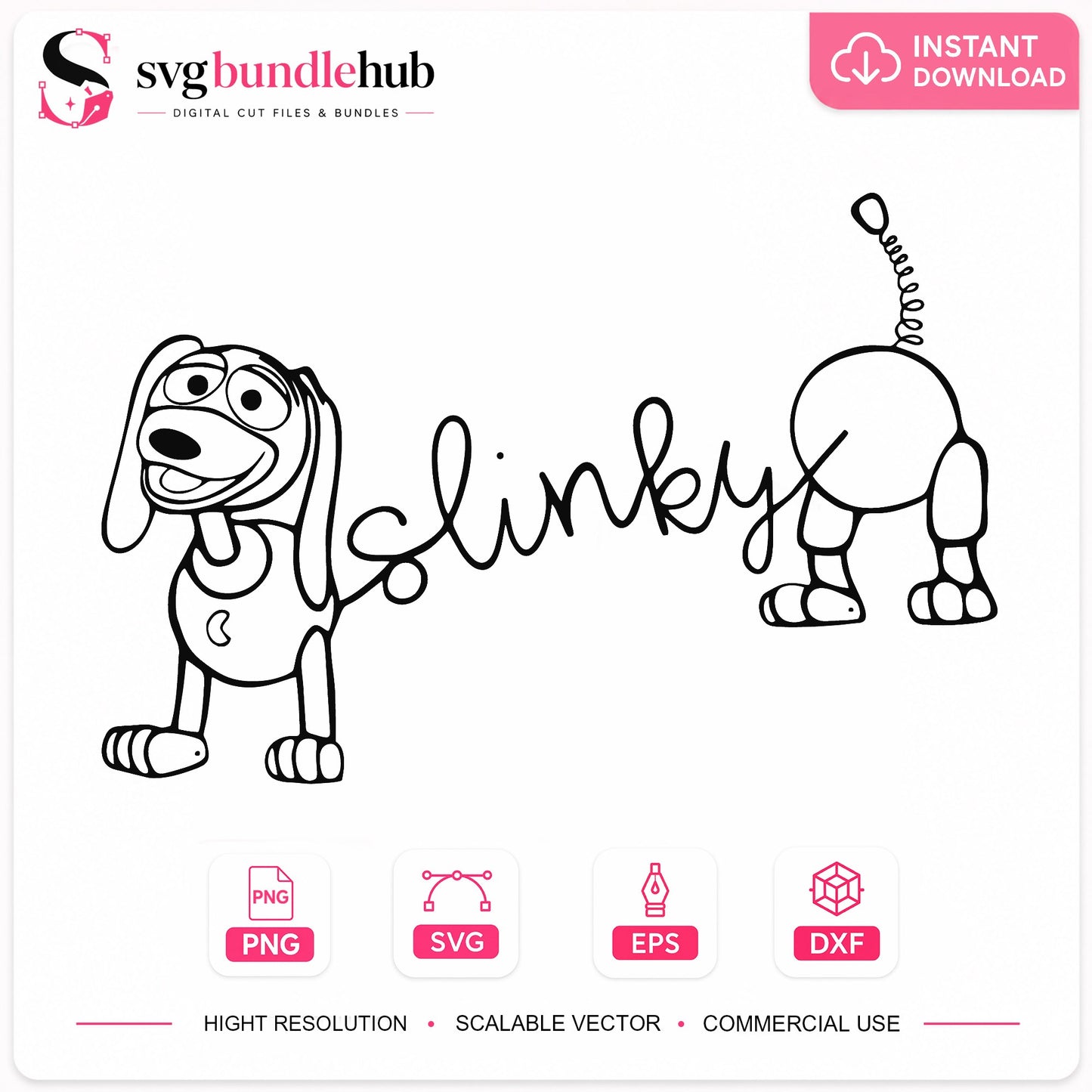 Slinky Dog SVG PNG, Toy Story SVG, Disney Pixar SVG PNG