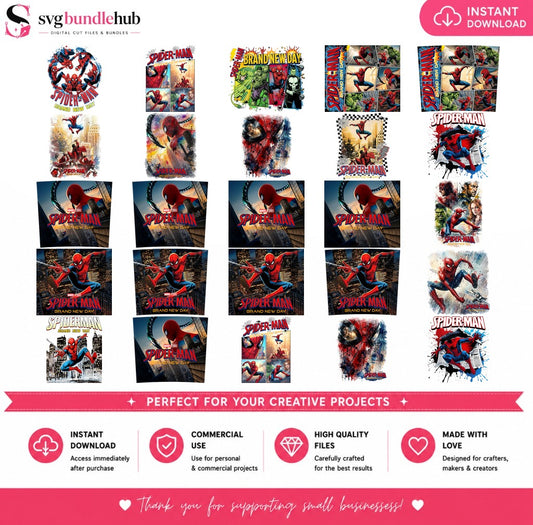 Spider-Man Brand New Day PNG Bundle | SvgBundleHub